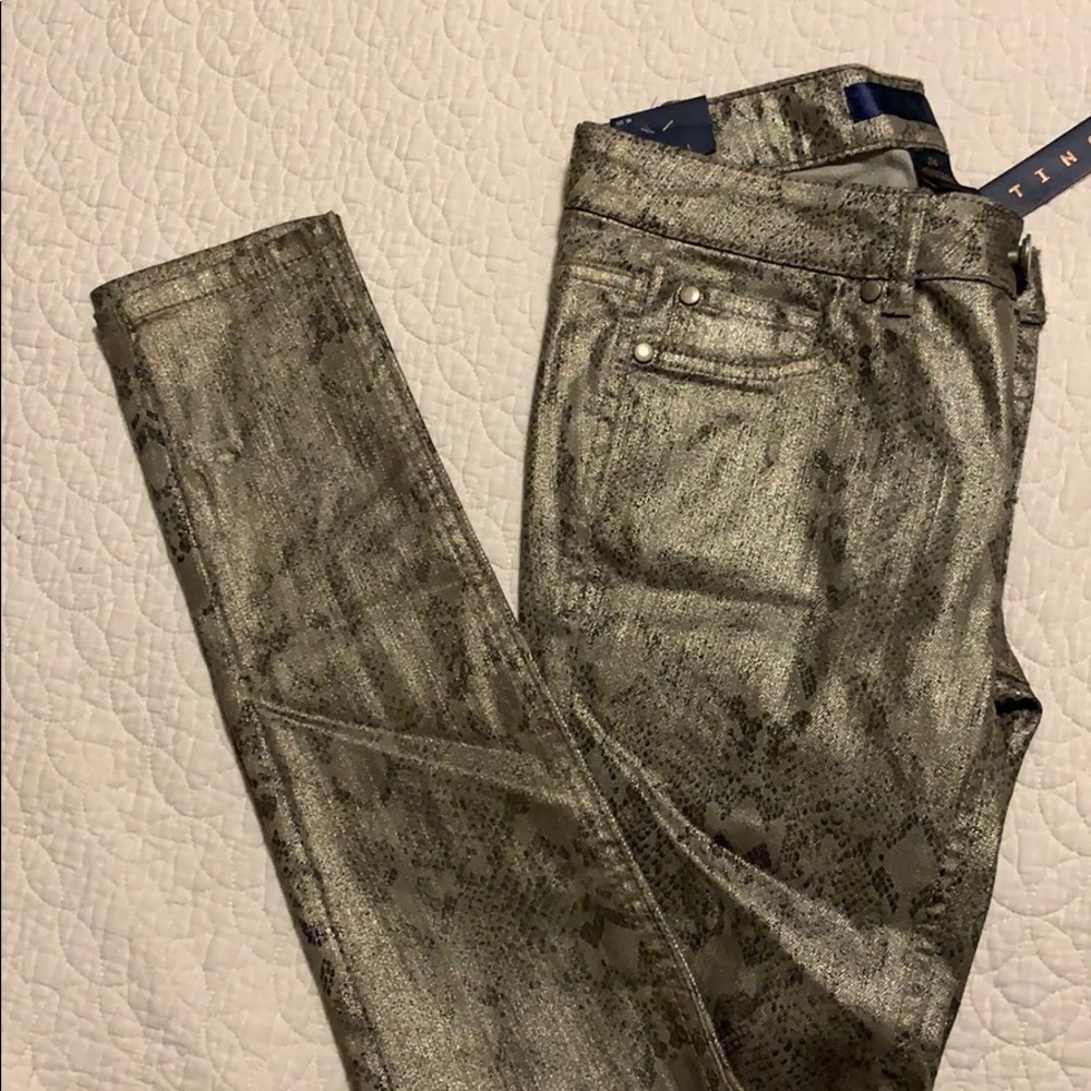 Snake print pants